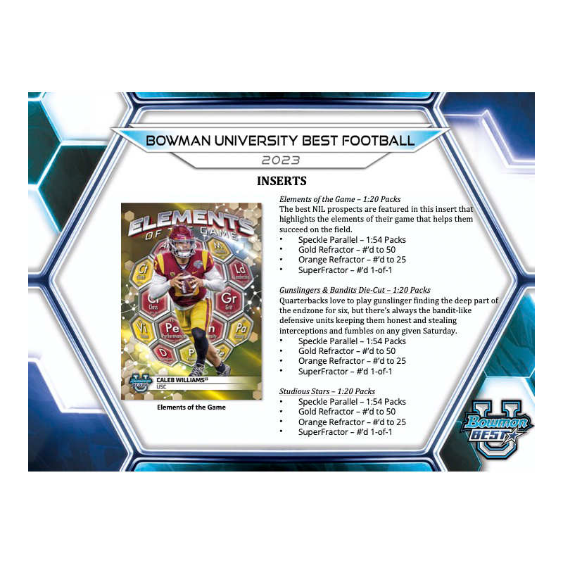 2023 Bowman University Best Football Breaker&