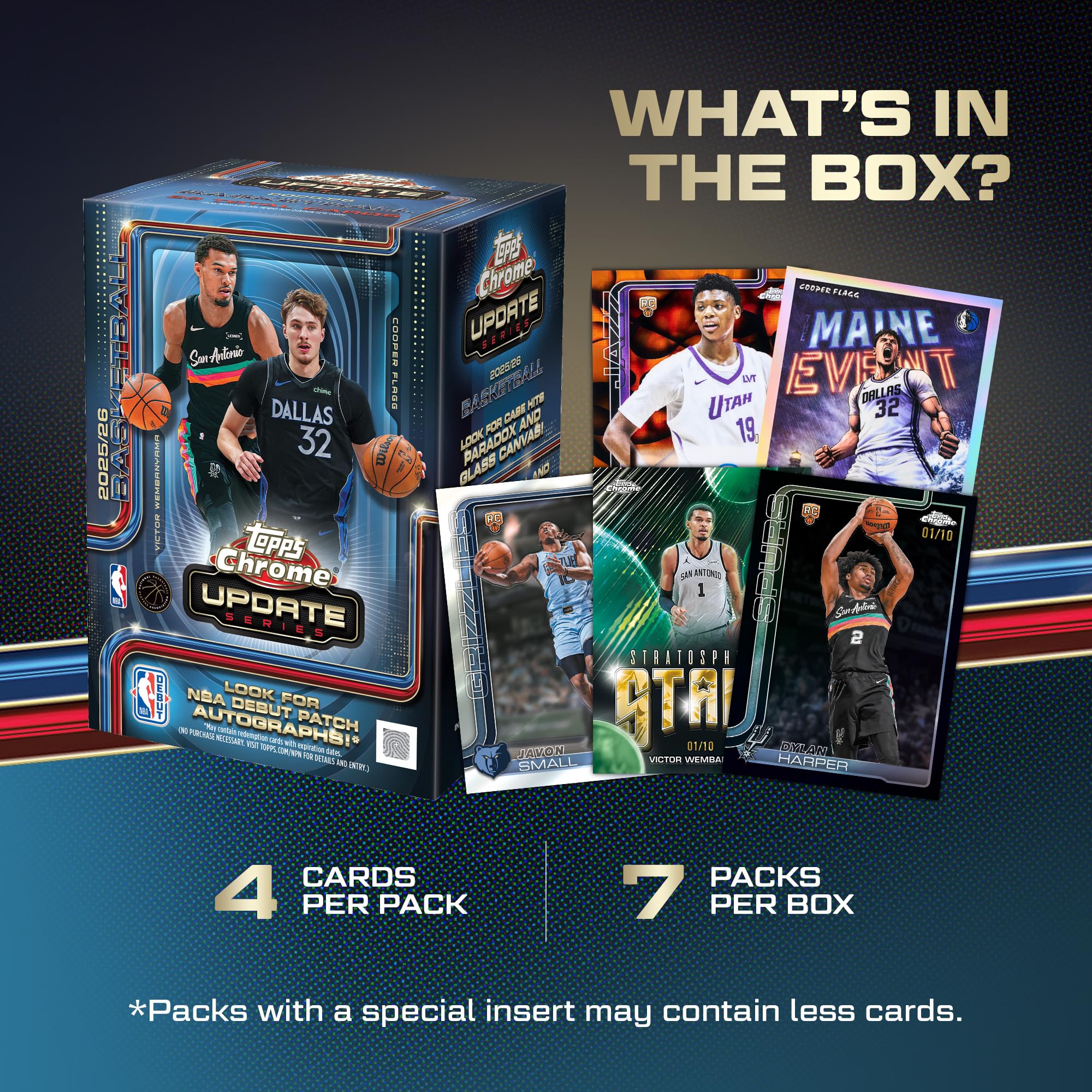 2025-26 Topps Chrome Updates NBA Basketball - Factory Sealed - Value Box