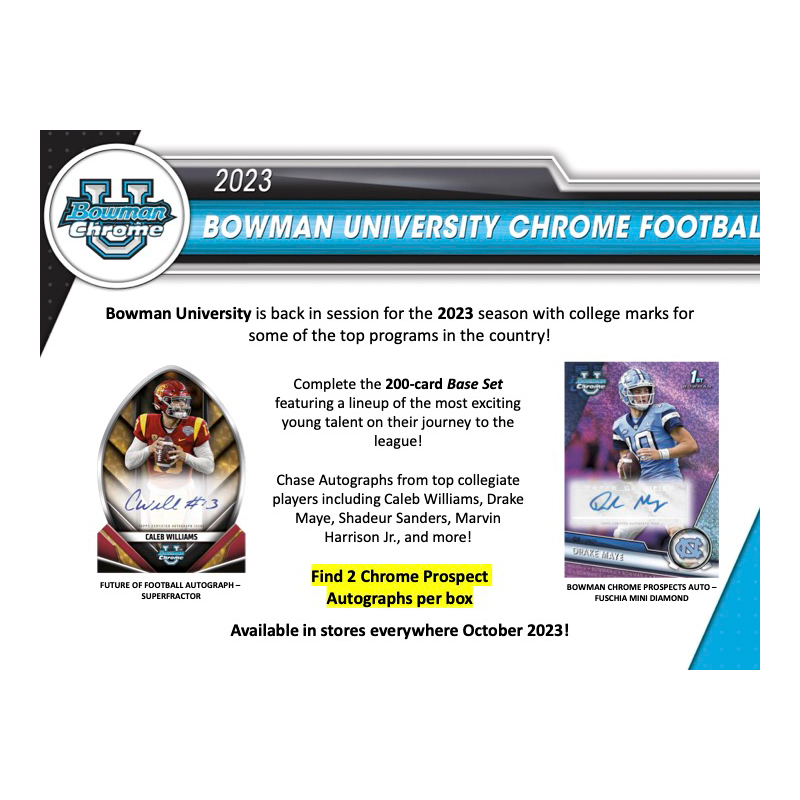 2023 Bowman Chrome University Football Breaker&