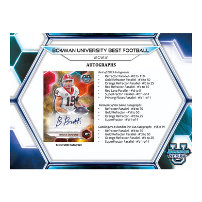 2023 Bowman University Best Football Breaker&