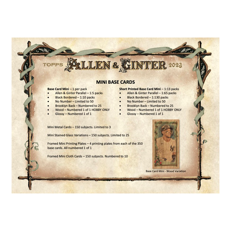 2023 Topps Allen &amp; Ginter Baseball Hobby Box
