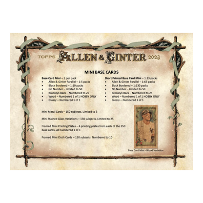 2023 Topps Allen &amp; Ginter Baseball Hobby Box