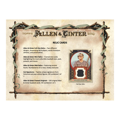 2023 Topps Allen &amp; Ginter Baseball Hobby Box
