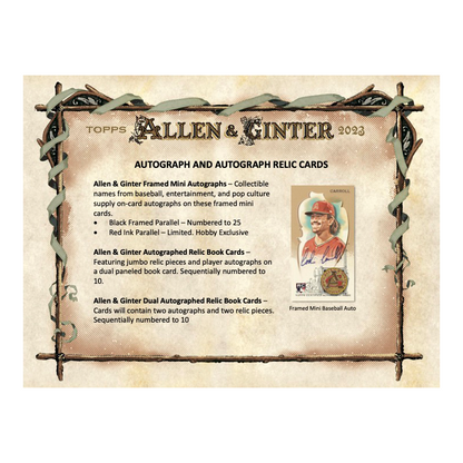 2023 Topps Allen &amp; Ginter Baseball Hobby 12 Box Case