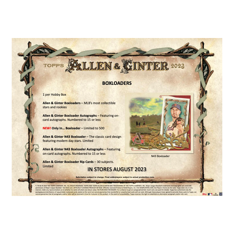2023 Topps Allen &amp; Ginter Baseball Hobby Box