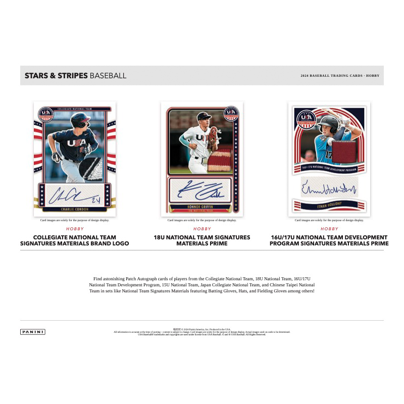 2024 Panini USA Stars &amp; Stripes Baseball Hobby Box
