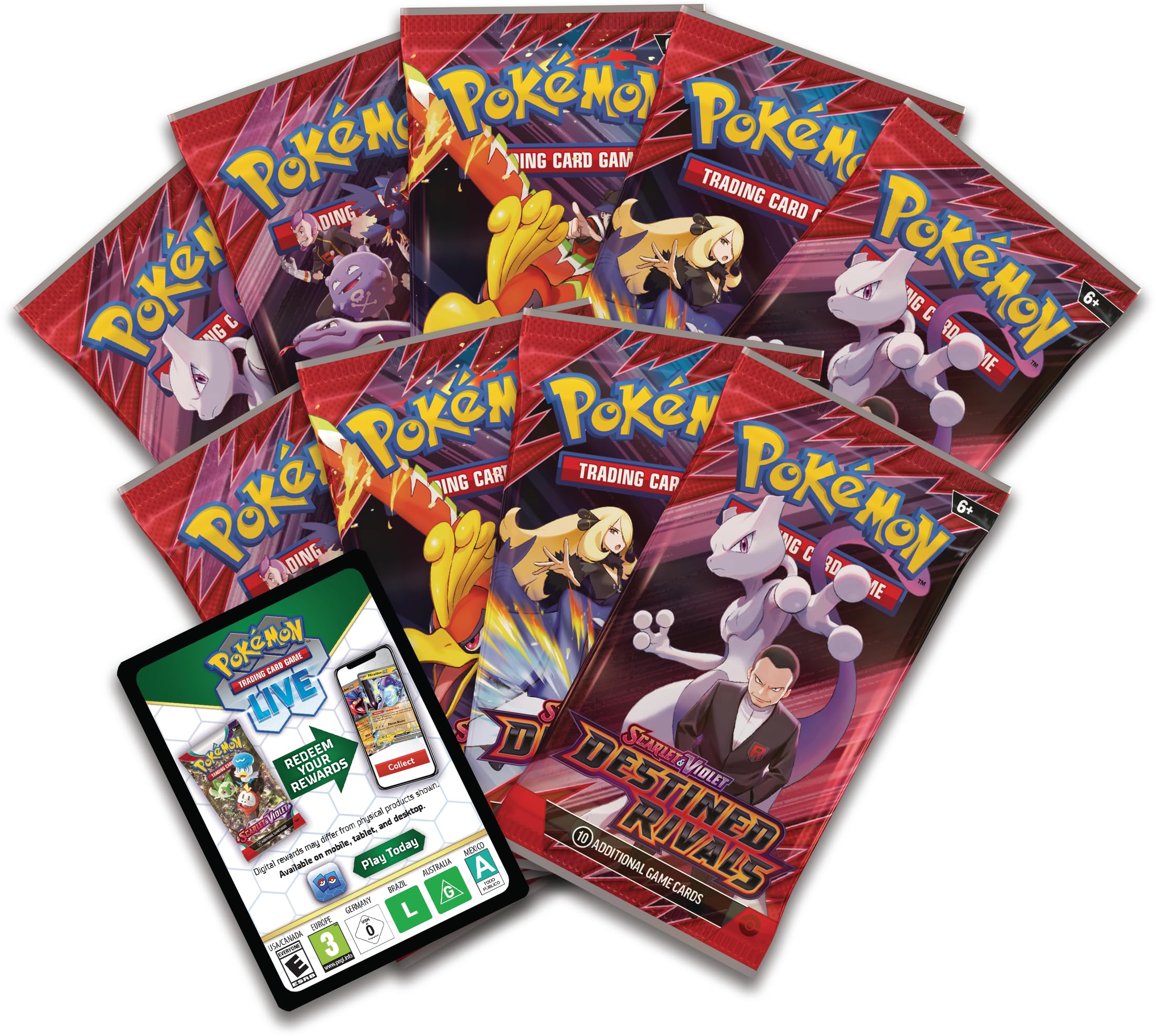 Pokemon TCG: Scarlet &amp; Violet - Destined Rivals Elite Trainer Box - 9 Packs, Accessories, Promo