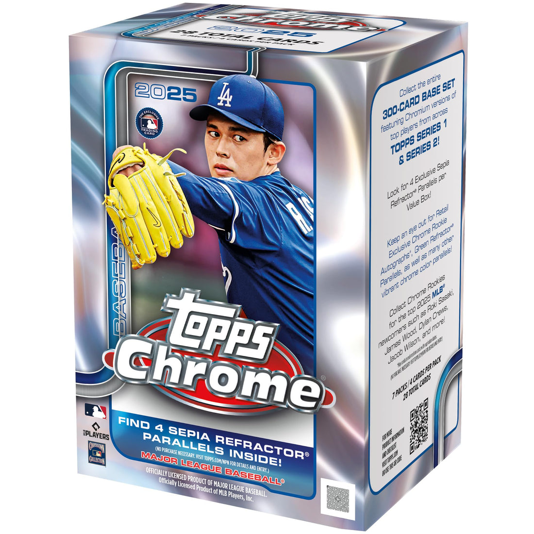 2025 Topps Chrome MLB Baseball - Factory Sealed - Value Box