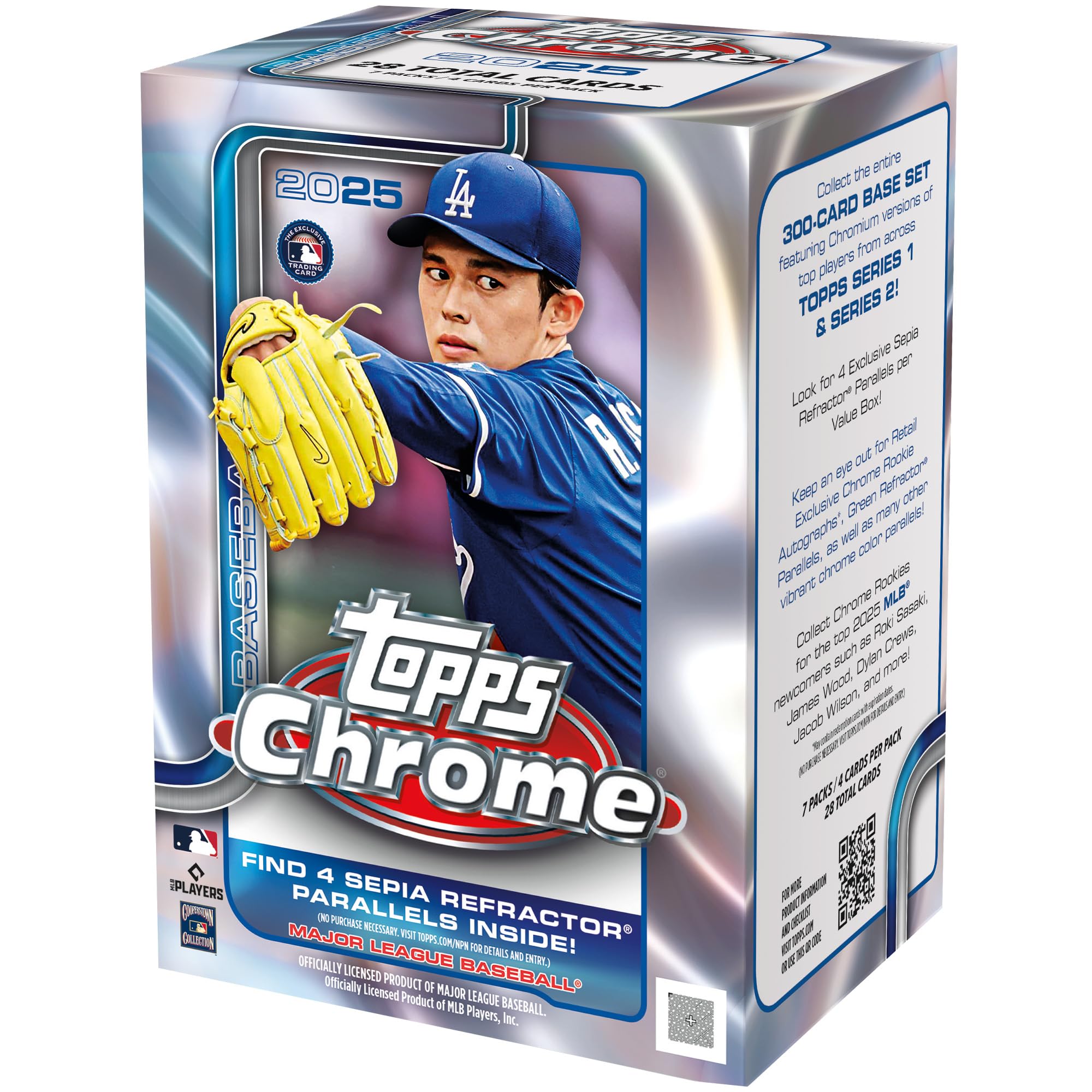 2025 Topps Chrome MLB Baseball - Factory Sealed - Value Box