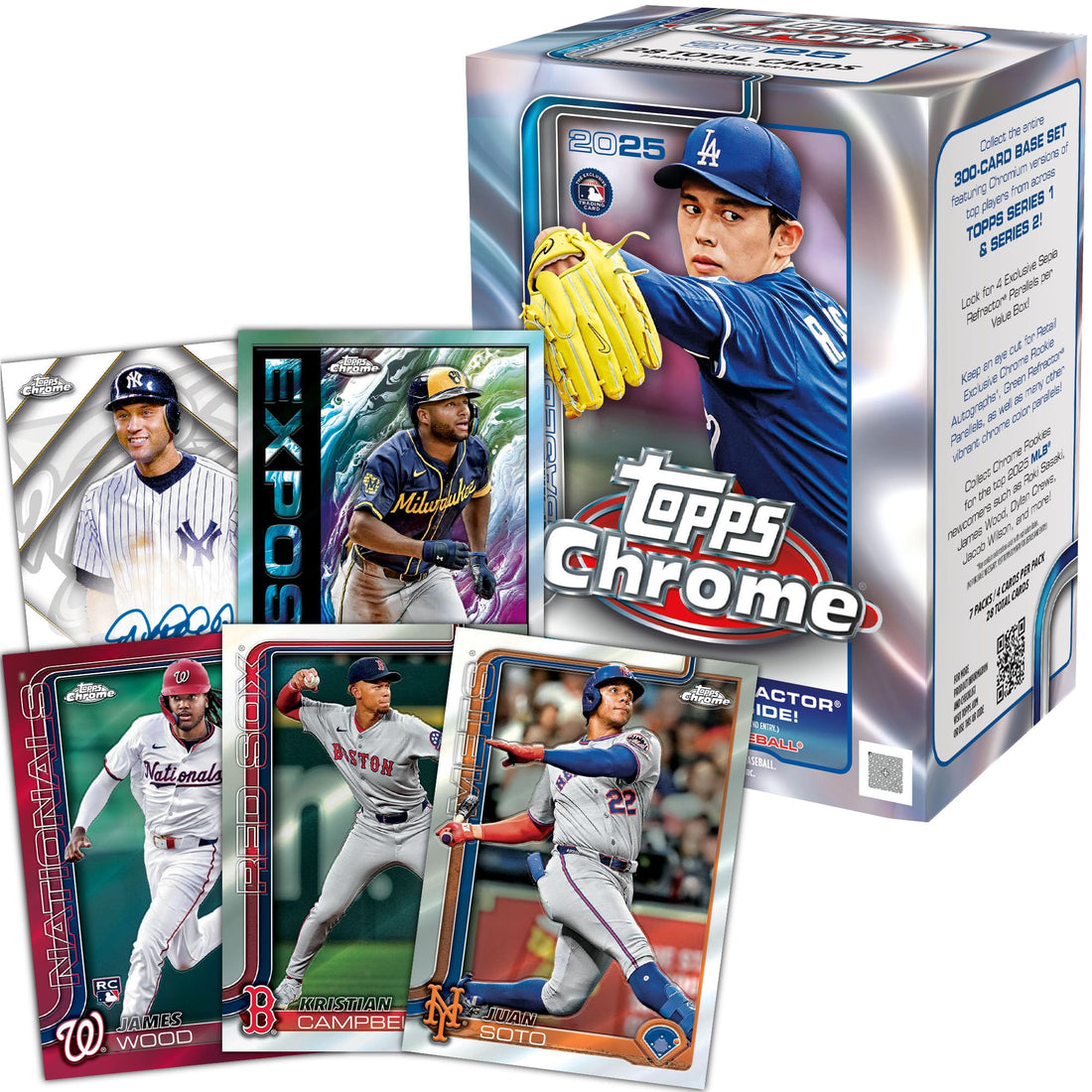 2025 Topps Chrome MLB Baseball - Factory Sealed - Value Box