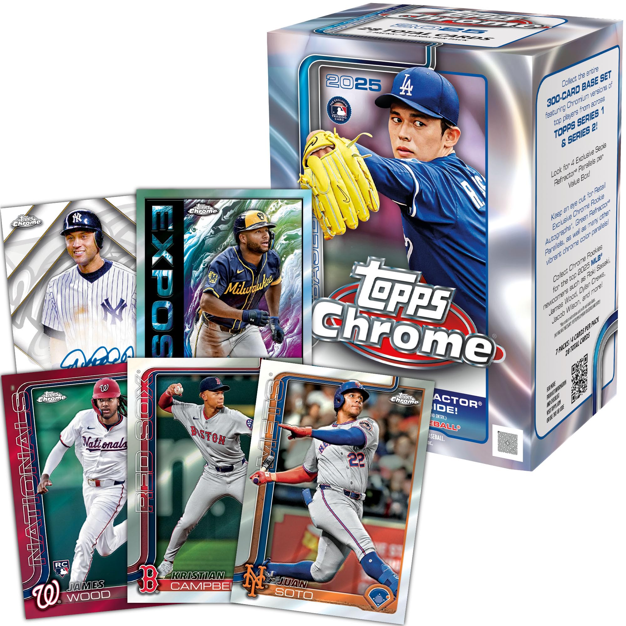 2025 Topps Chrome MLB Baseball - Factory Sealed - Value Box