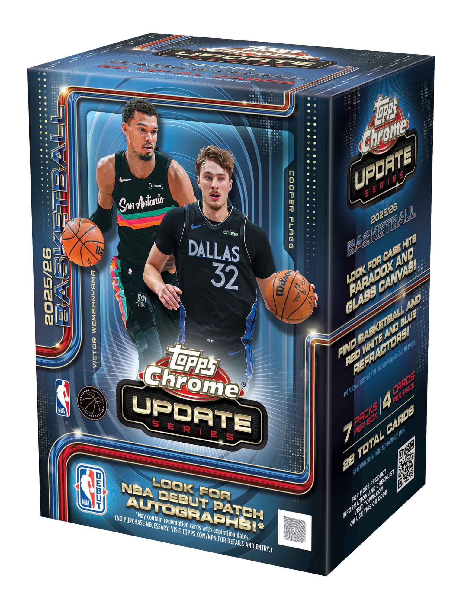 2025-26 Topps Chrome Updates NBA Basketball - Factory Sealed - Value Box
