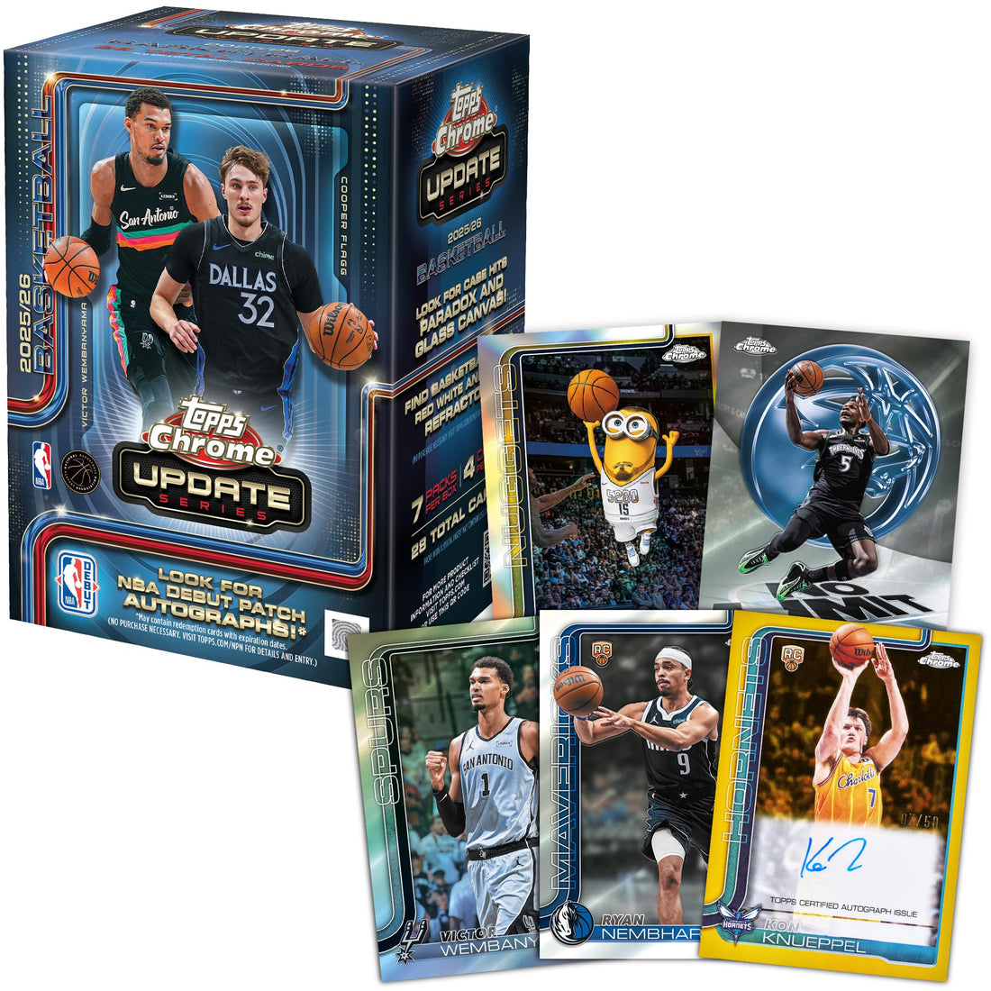 2025-26 Topps Chrome Updates NBA Basketball - Factory Sealed - Value Box