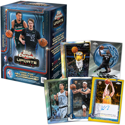2025-26 Topps Chrome Updates NBA Basketball - Factory Sealed - Value Box