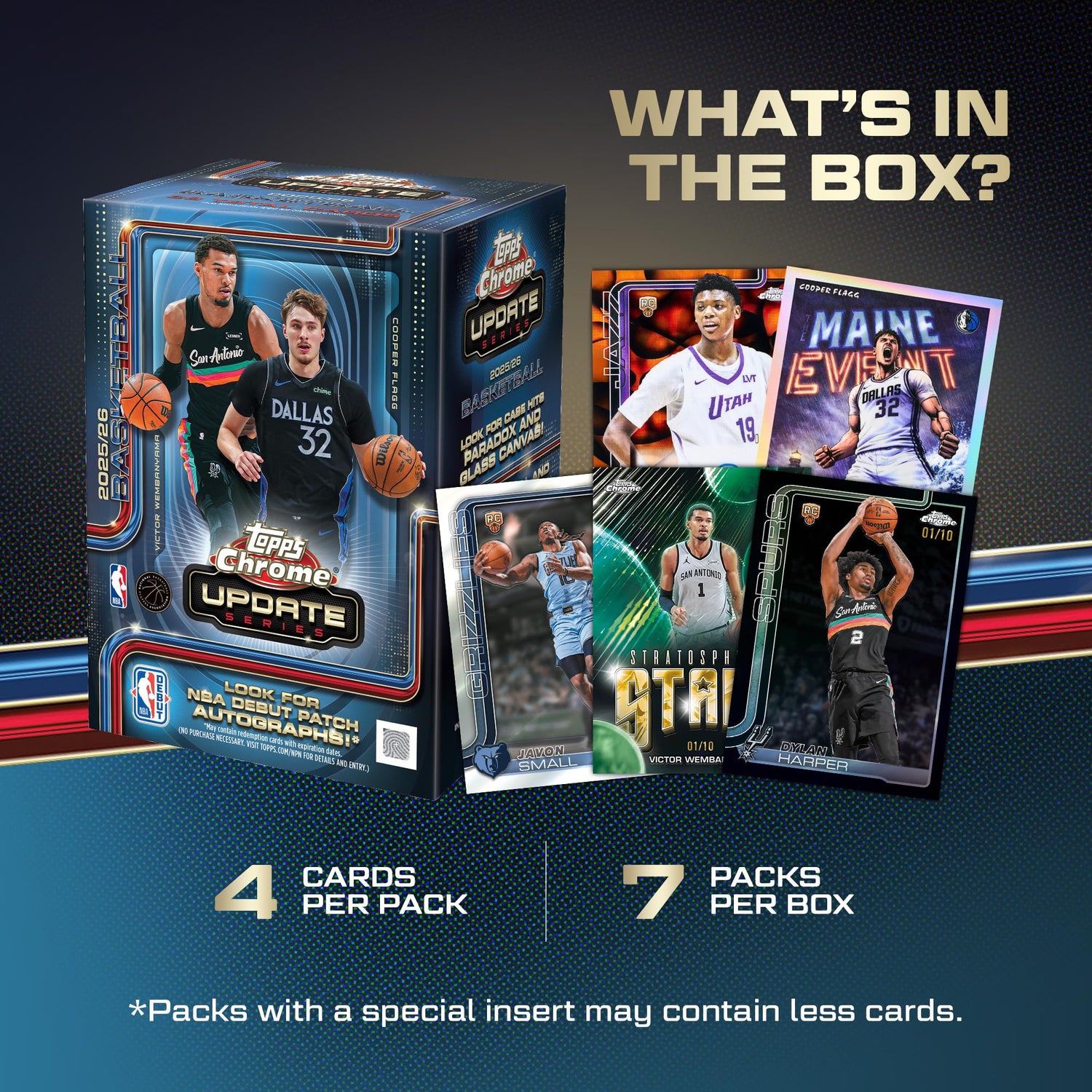 2025-26 Topps Chrome Updates NBA Basketball - Factory Sealed - Value Box