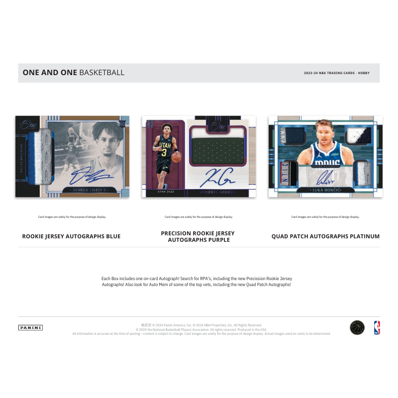 2023/24 Panini One &amp; One Basketball Hobby Box