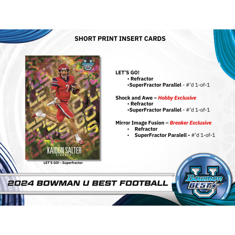 2024 Bowman University Best Football Breaker&