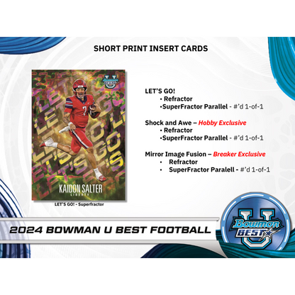 2024 Bowman University Best Football Breaker&
