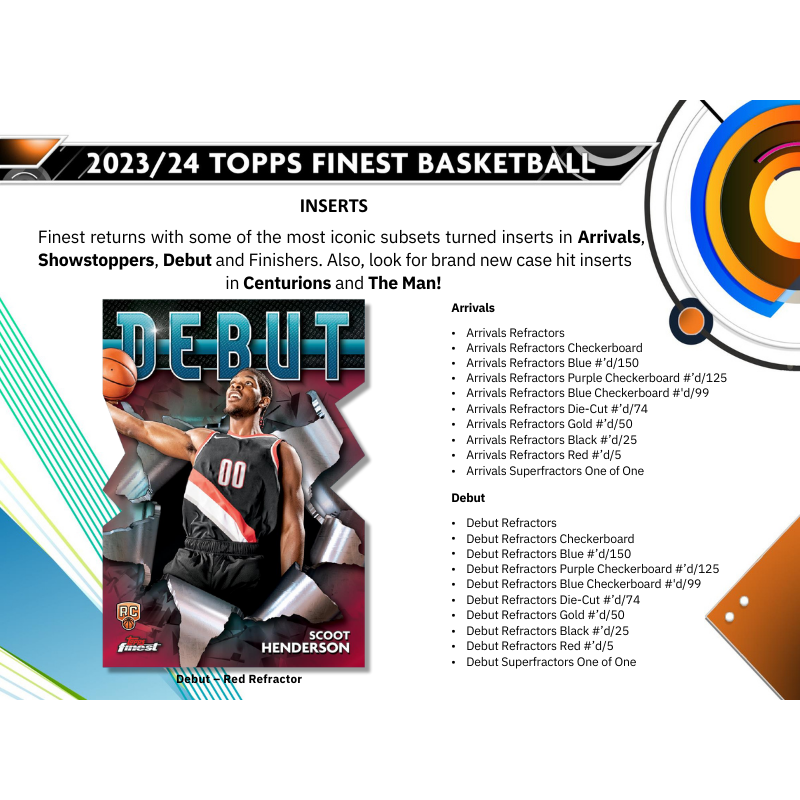 2023/24 Topps Finest Basketball Breaker&