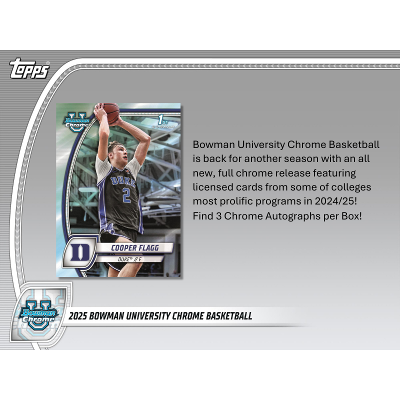 2024/25 Bowman Chrome University Basketball Breaker&