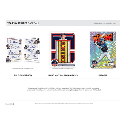 2025 Panini USA Stars &amp; Stripes Baseball Hobby Box