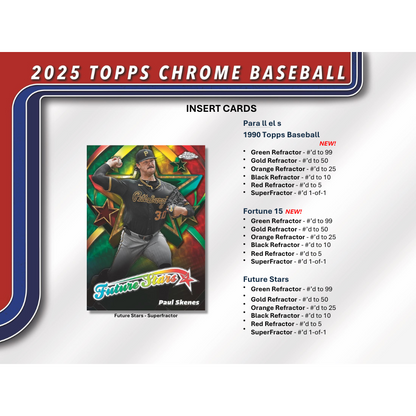 2025 Topps Chrome Baseball Hobby Box