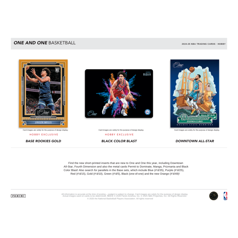 2024/25 Panini One &amp; One Basketball Hobby Box