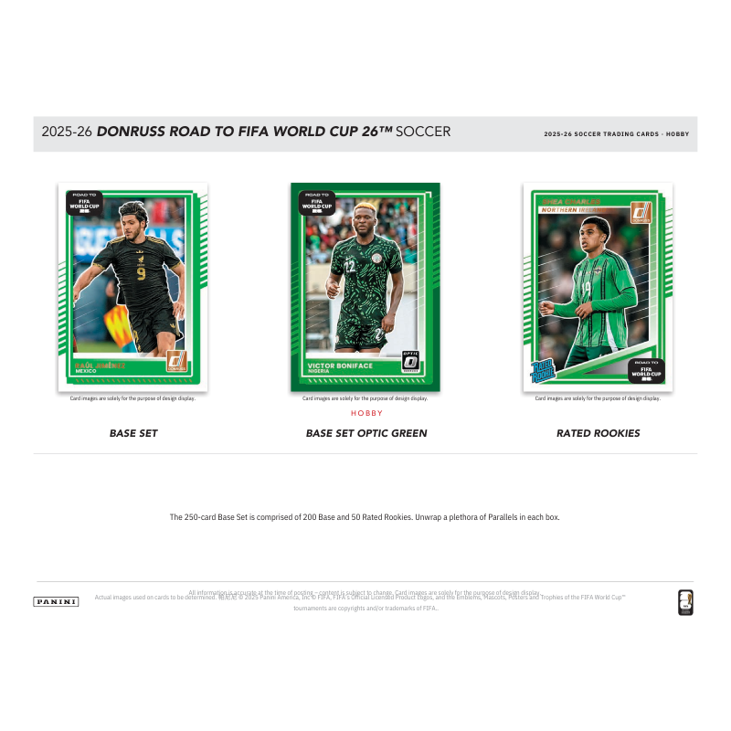 2025/26 Panini Donruss Road To FIFA World Cup 26 Soccer Hobby 12 Box Case