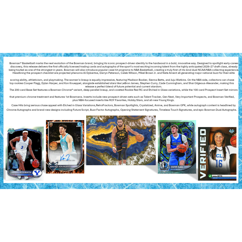 2025/26 Bowman Basketball Jumbo 8 Box Case