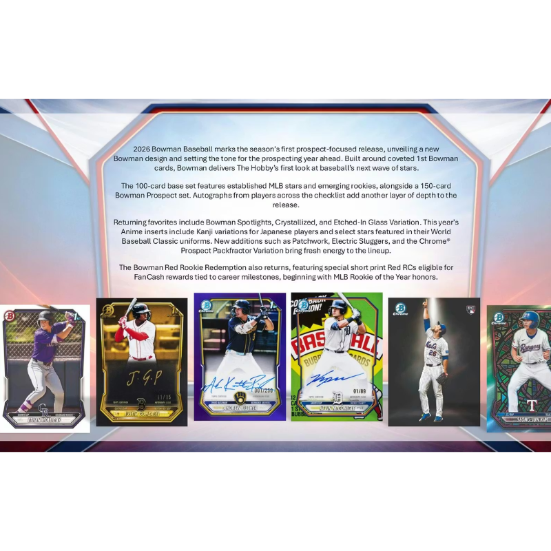 2026 Bowman Baseball Hobby Box