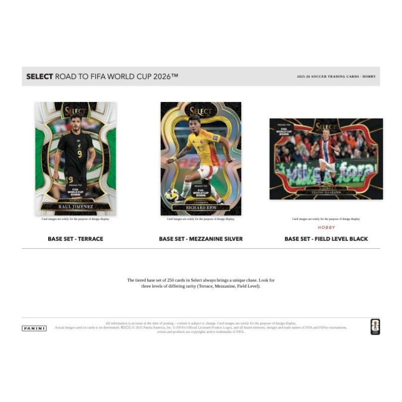 2025/26 Panini Select Road to World Cup Soccer Hobby 12 Box Case