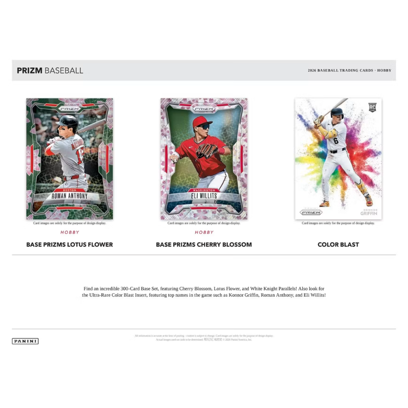 2026 Panini Prizm Baseball Hobby 12 Box Case