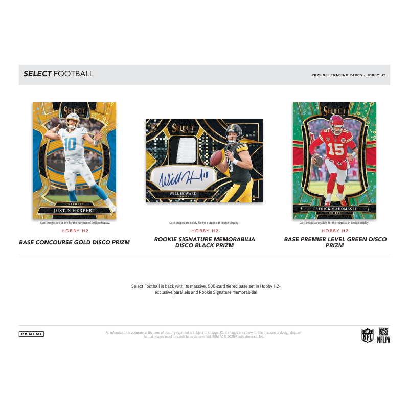 2025 Panini Select Football H2 Hybrid Box
