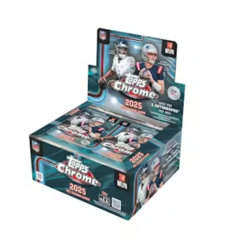 2025 Topps Chrome Football Jumbo Hobby 8 Box Case