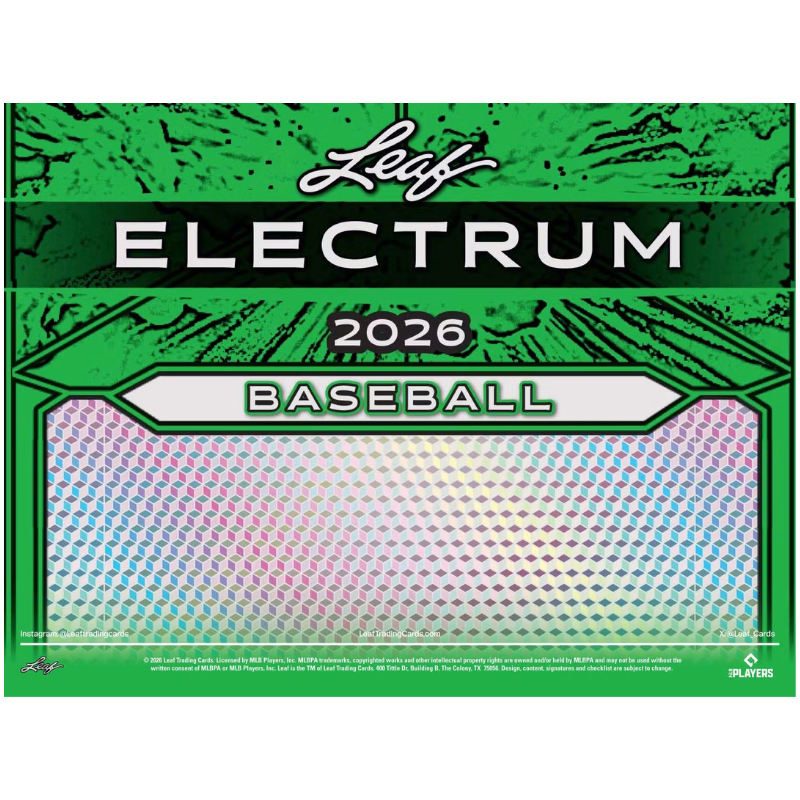 2026 Leaf Electrum Baseball Super Mega 6 Box Case